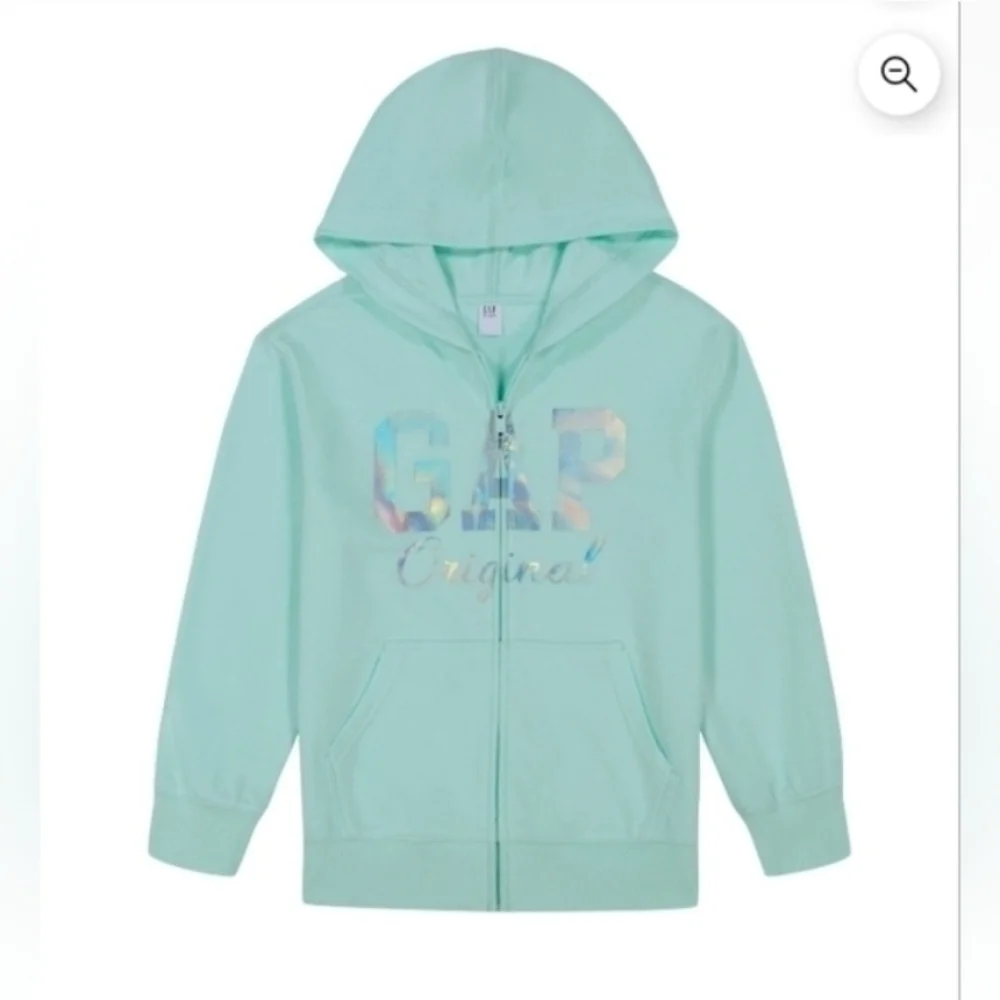 Gap Kids Full Zip French Terry Jacket Green